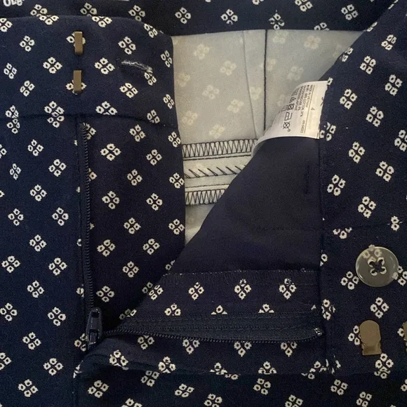 OLD NAVY Pixie High Rise Pants Size 4 NWT Secret-Slim Pockets Cotton Blend Navy - Picture 6 of 15